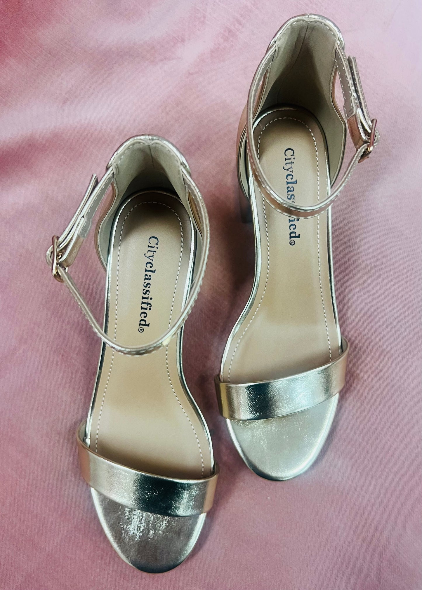 Gold Basic Heels