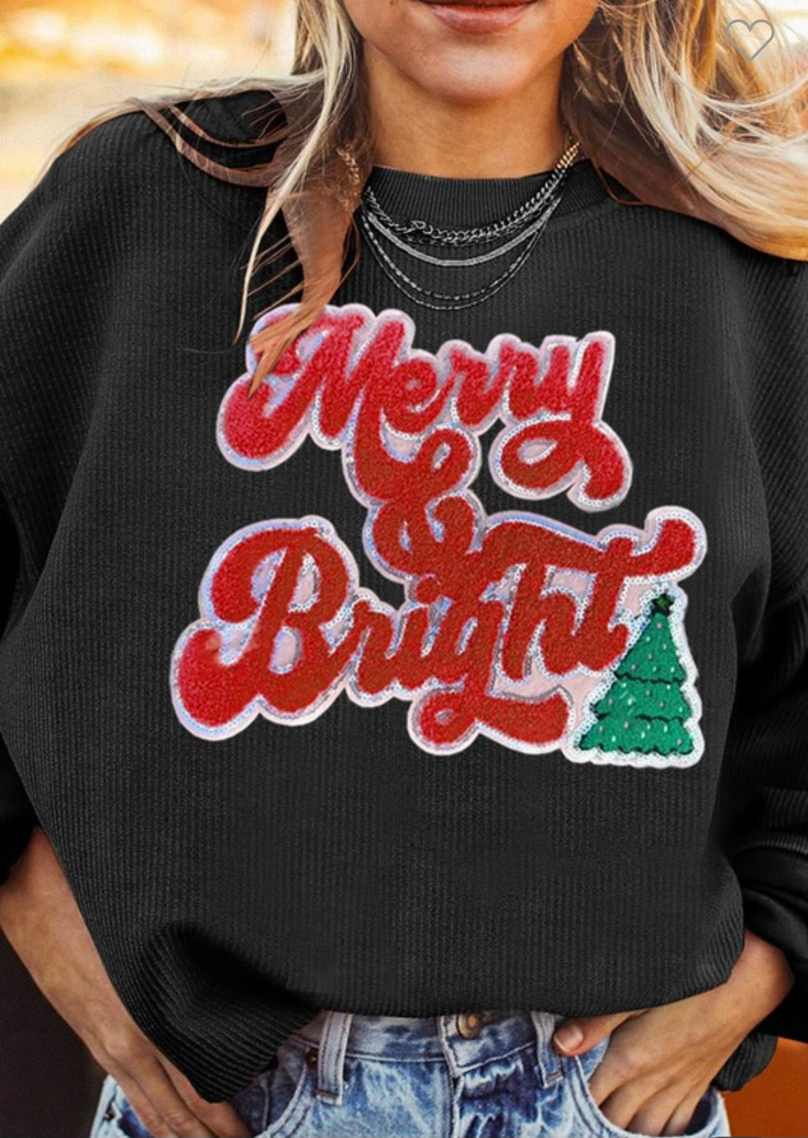 Merry & Bright Corduroy Sweater