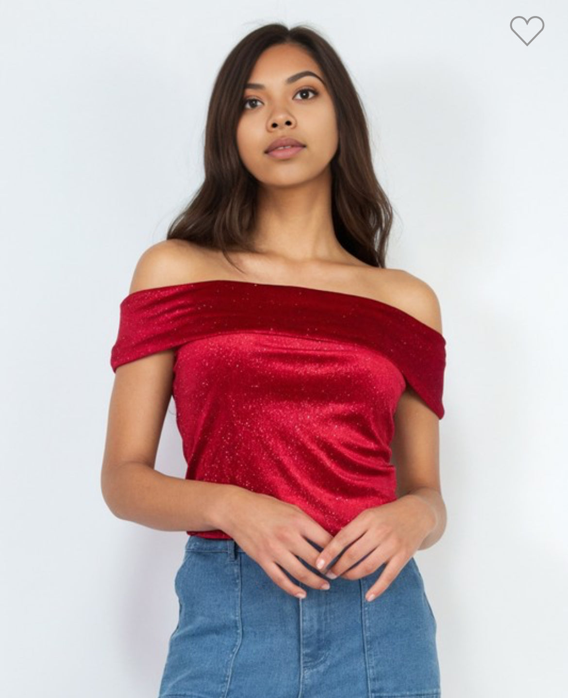 Cherry Velvet Top