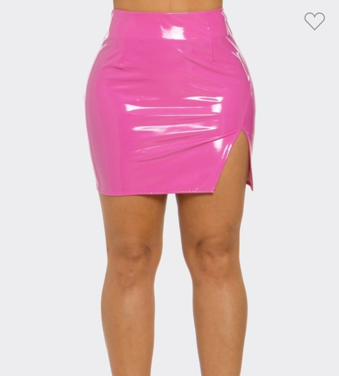 Hot Pink Latex Skirt