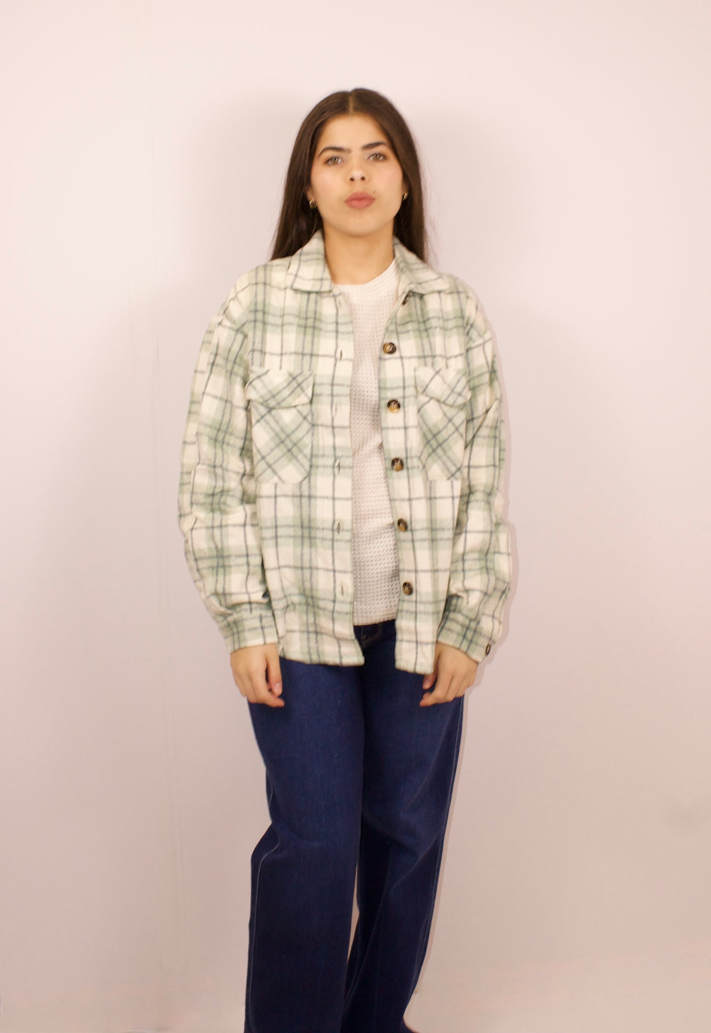 SAGE BUTTON UP