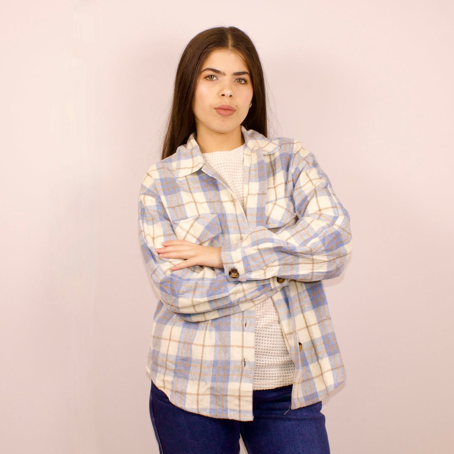 SKY BLUE BUTTON UP