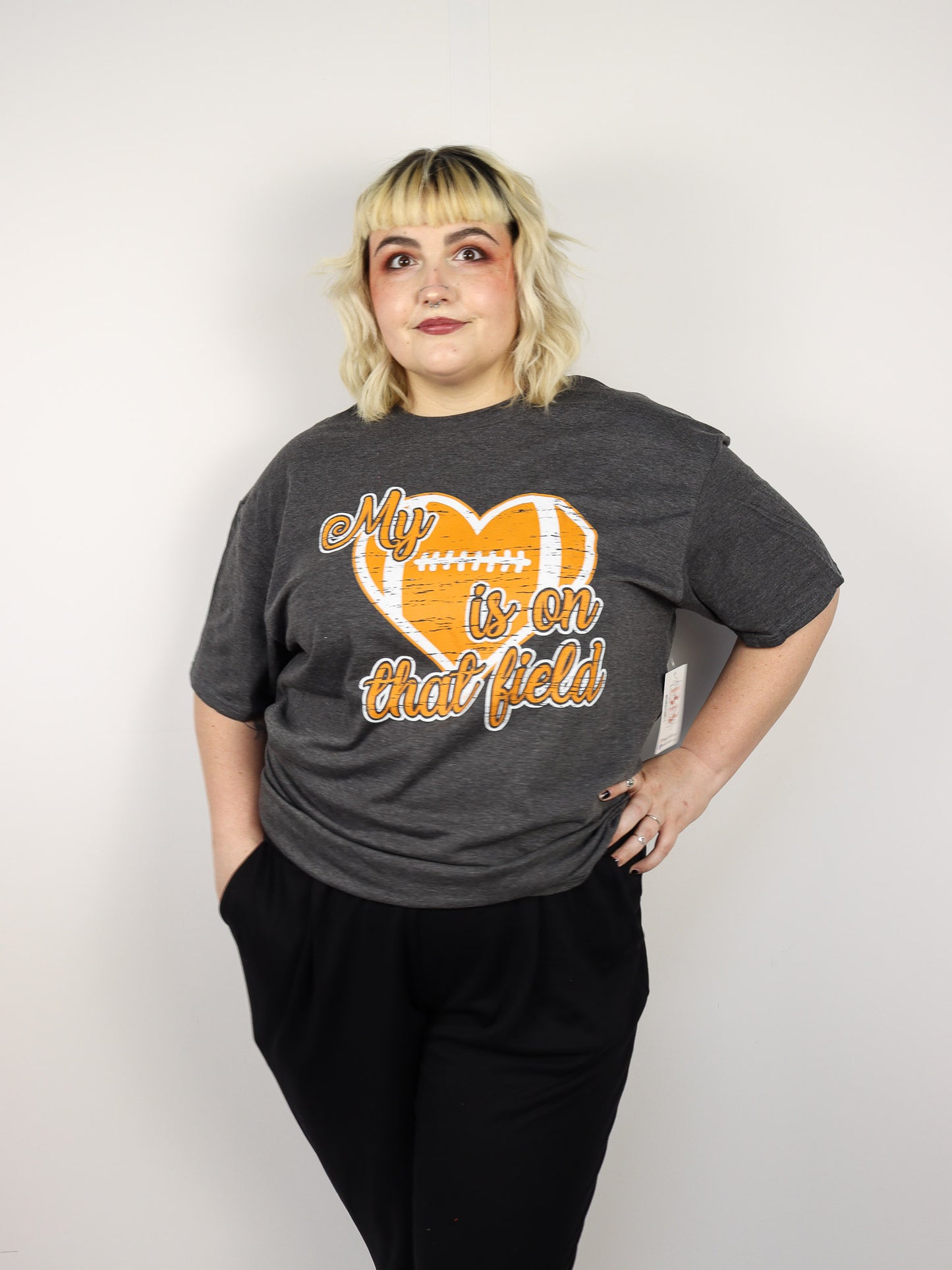 My Heart is on that Field Football Tee