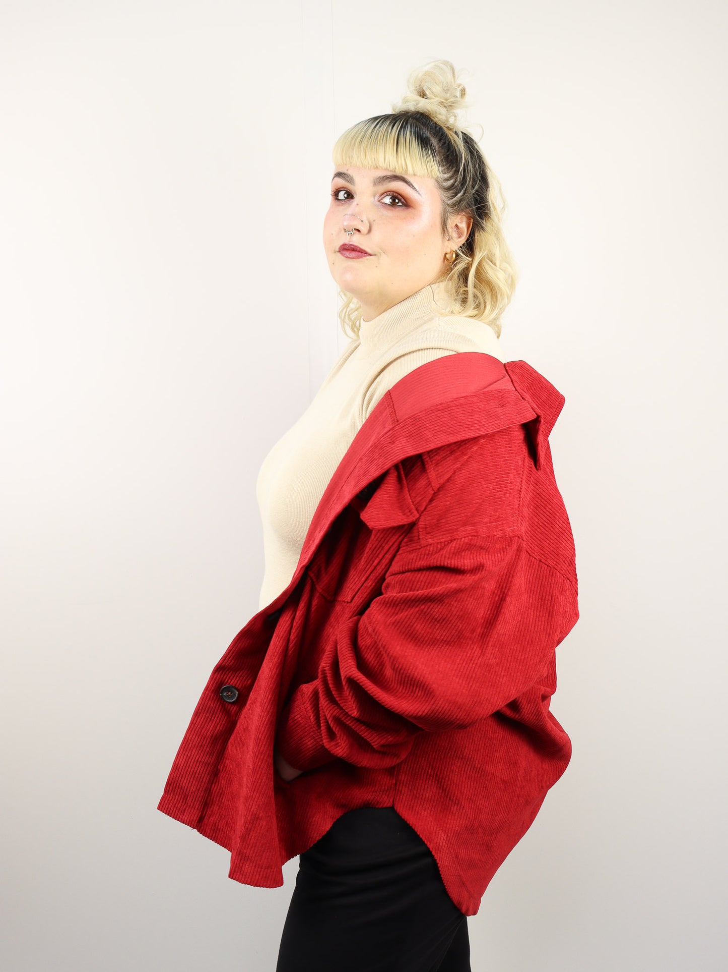 Red Corduroy Shacket