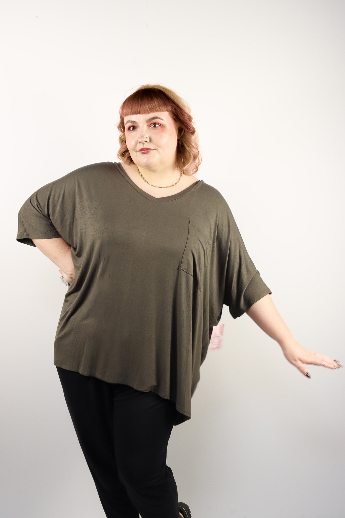 Olive Casual Pocket Tee