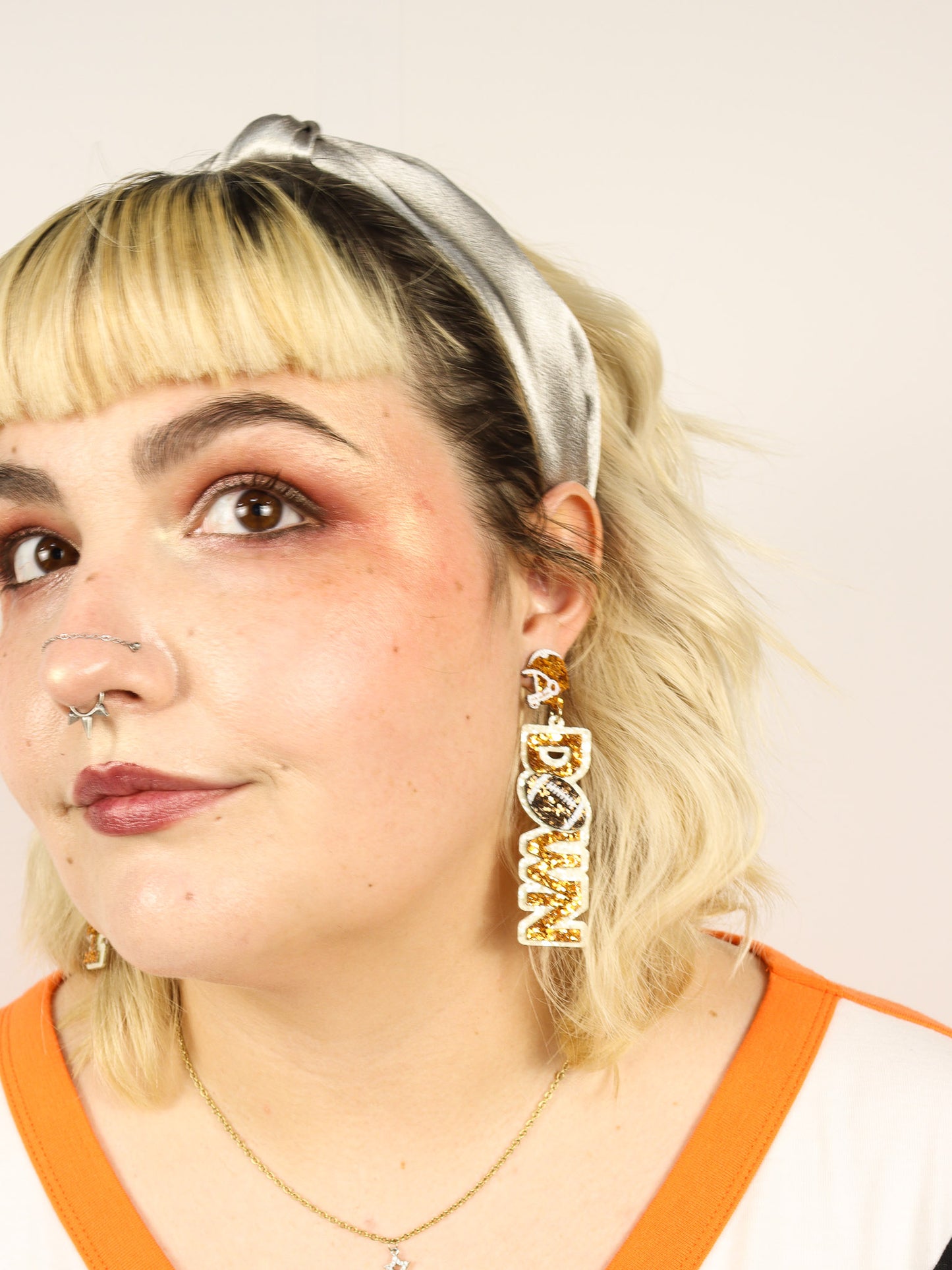 Touch Down Glittered Earrings