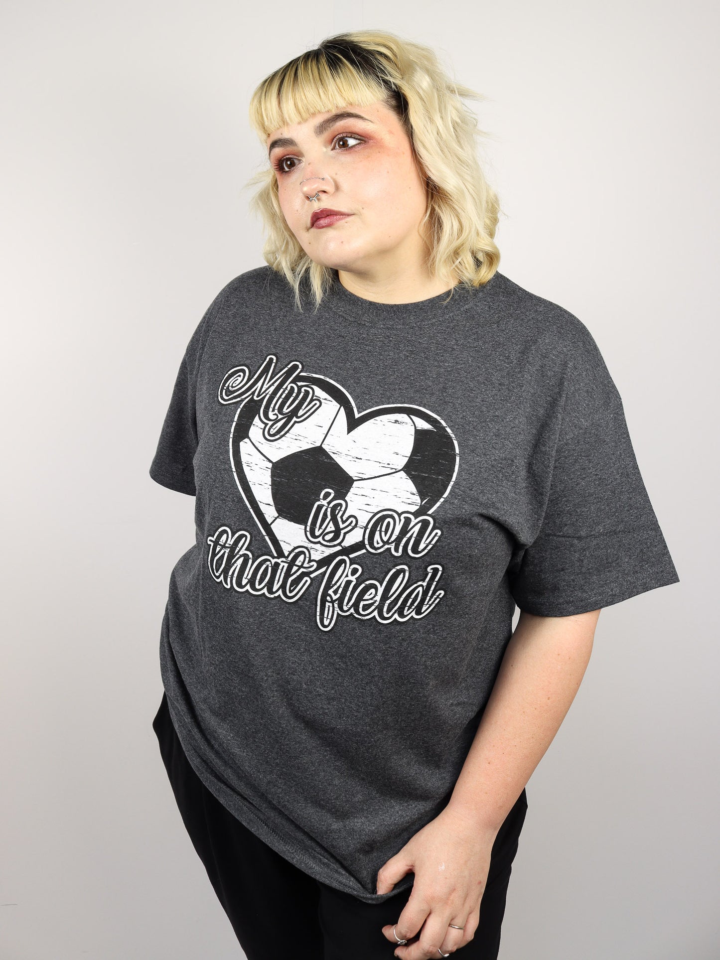 My Heart is on that Field Soccer Tee
