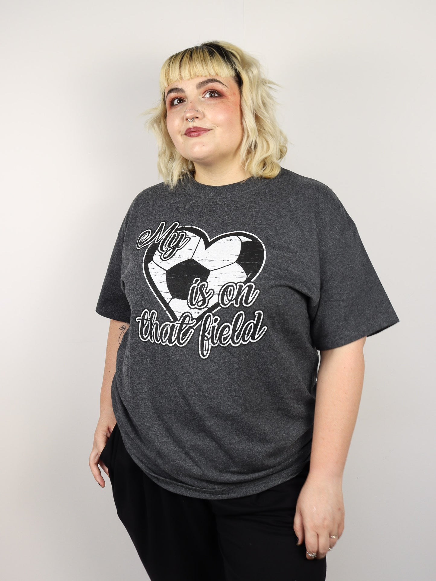 My Heart is on that Field Soccer Tee