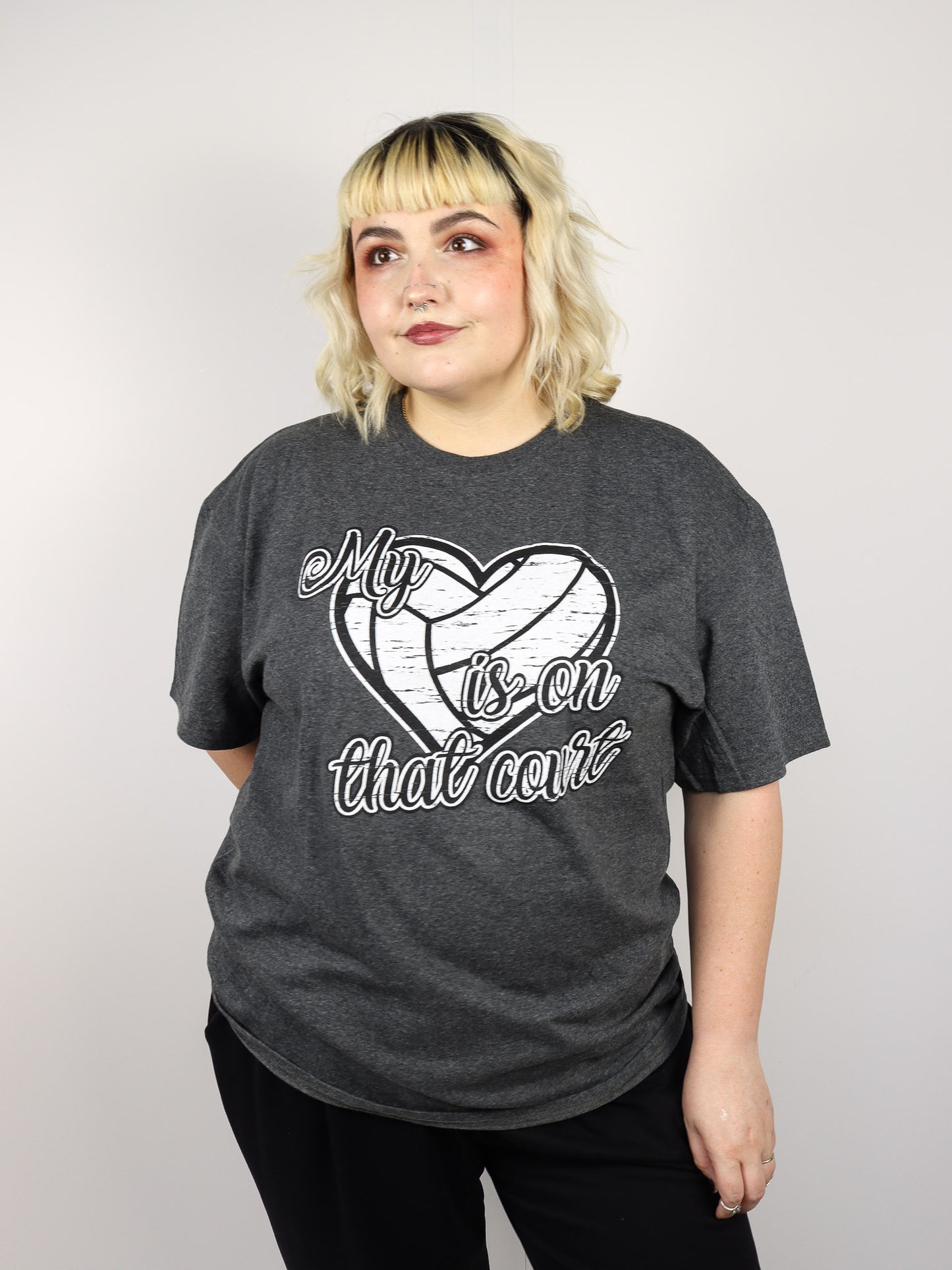 My Heart is on that Court Volleyball Tee