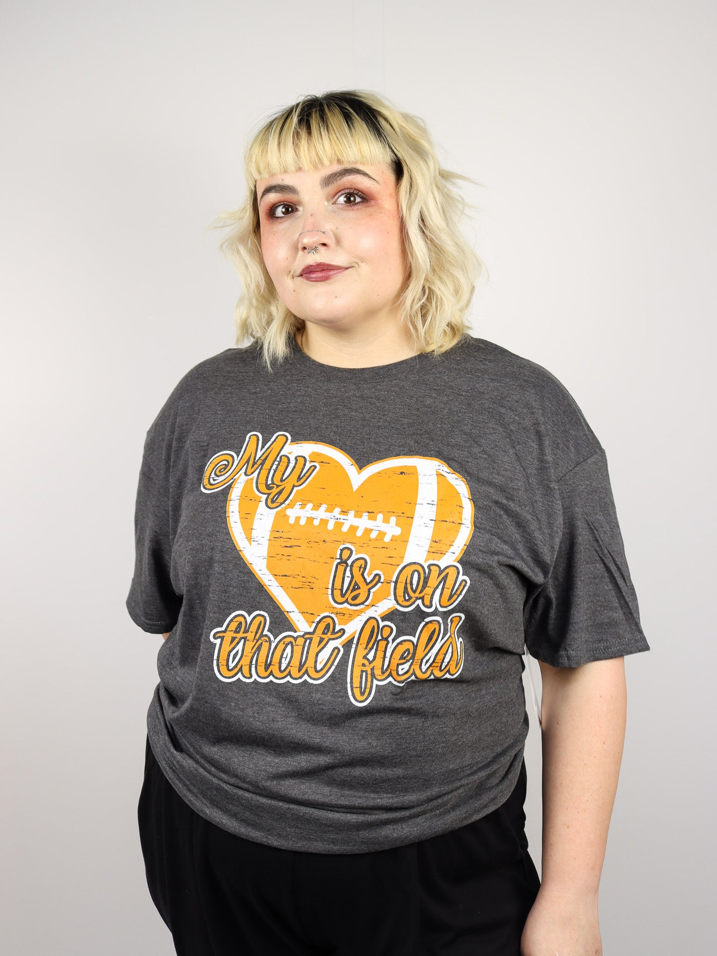 My Heart is on that Field Football Tee