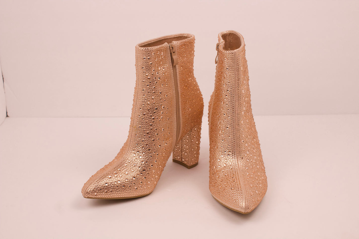 BLING BABE ROSE GOLD RHINESTONE BOOT BRAZIL-8