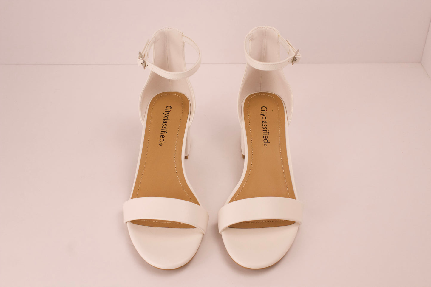 White Short Heels DARCIE-1