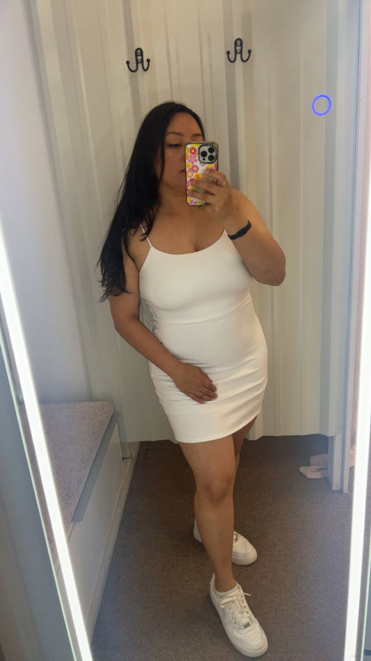 White Basic Romper