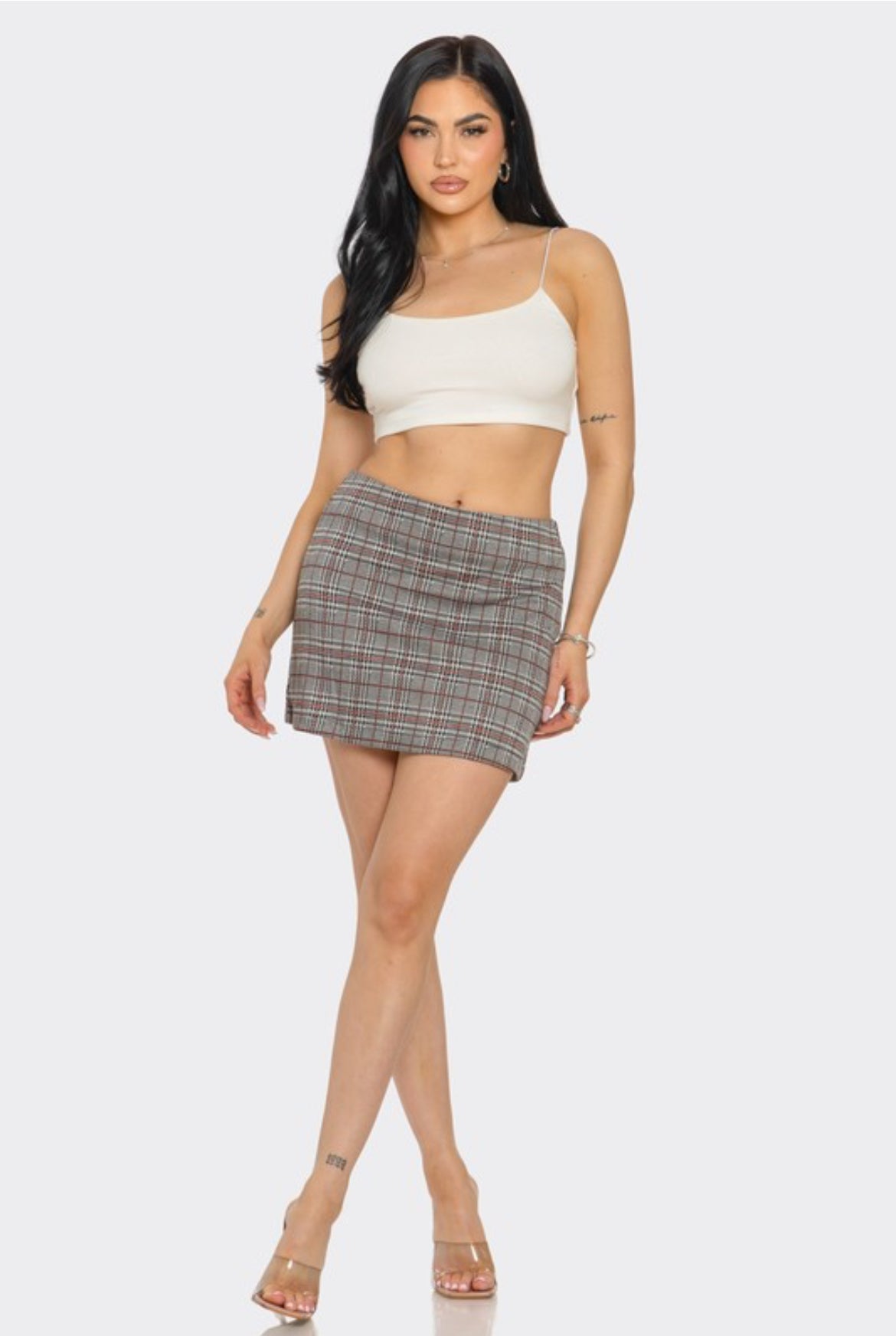Plaid Mini Skirt
