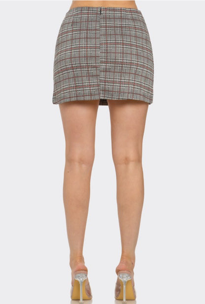 Plaid Mini Skirt