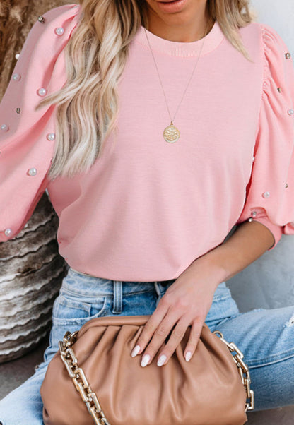 Bedazzled Sleeve Top