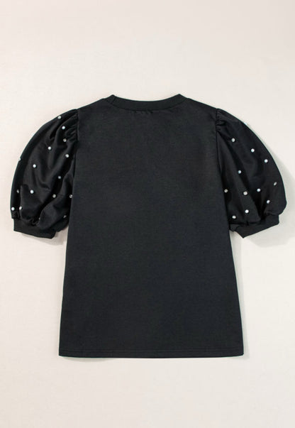 Bedazzled Sleeve Top