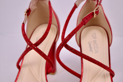 MARIA RED/GLT HEELS ASIA-99