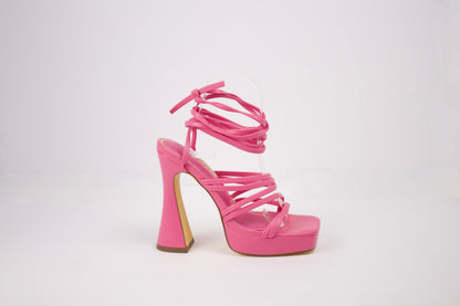 LILIANA HOT PINK WRAP UP HEELS MOODY-6