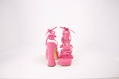 LILIANA HOT PINK WRAP UP HEELS MOODY-6