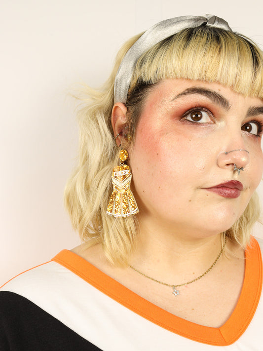 Glittered Cheer Earrings