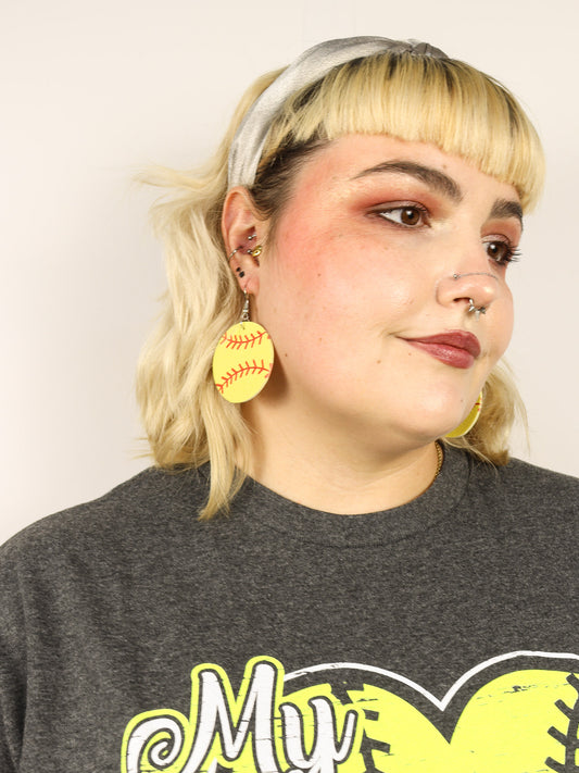 Softball Earrings