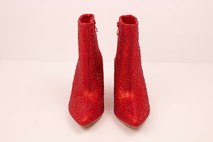 BLING FASHION RED RHINESTONE BOOT BRAZIL-8