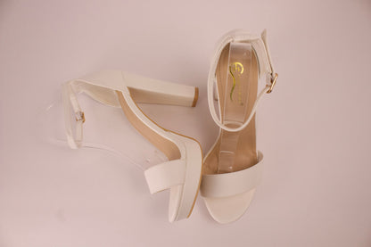 White Elegant Collection Heels