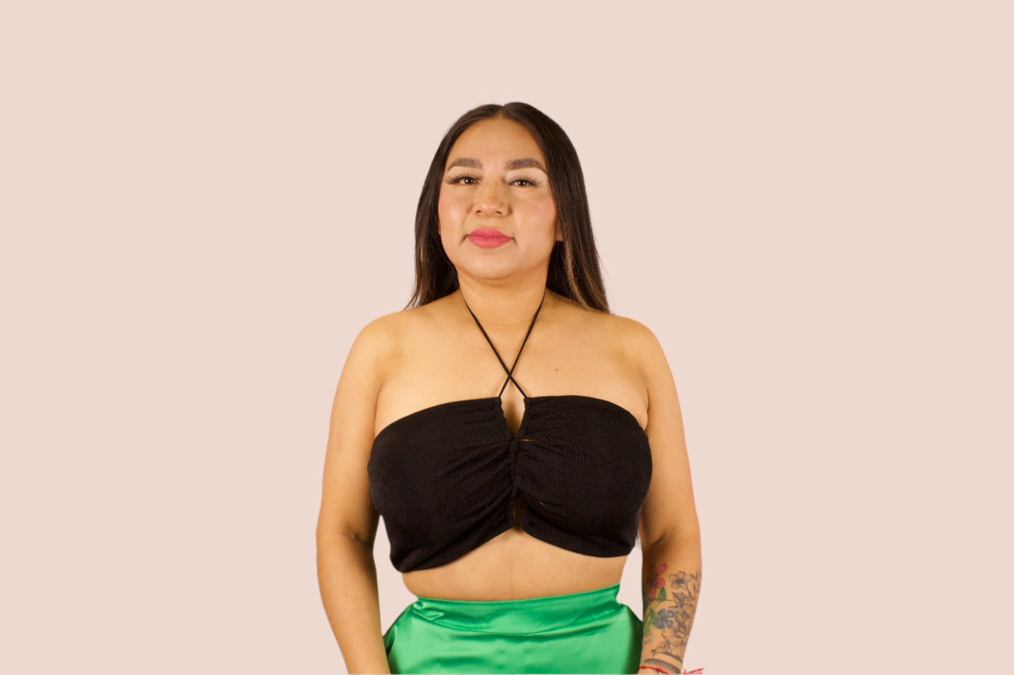 ITY CROSS HALTER TOP