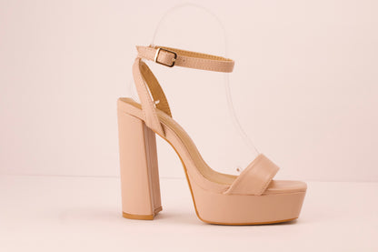 NUDE PU HIGH HEELS JOURNEE-22