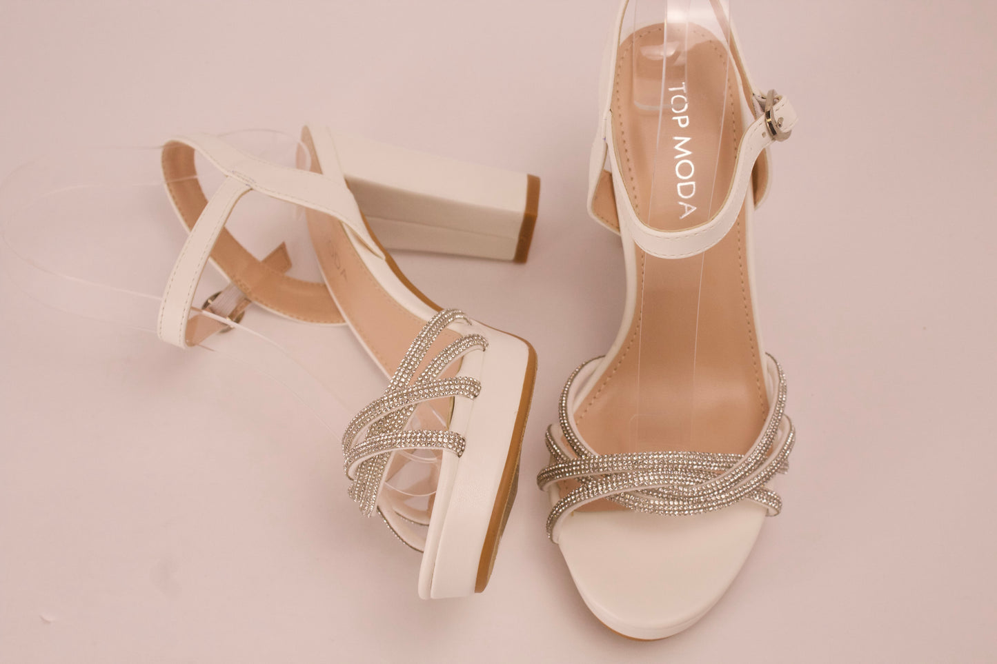 ASIA-32 WHITE/PU Silver Heels