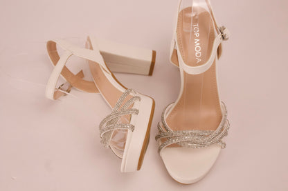 ASIA-32 WHITE/PU Silver Heels