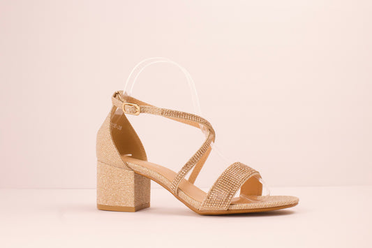 ROSE GOLD/GLT SHORT DARCIE-36 HEEL