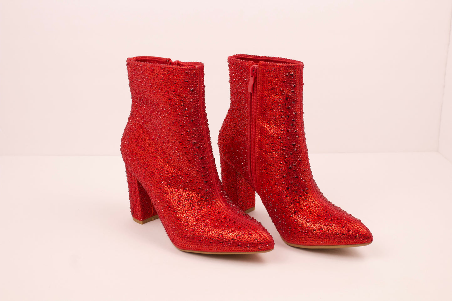 BLING FASHION RED RHINESTONE BOOT BRAZIL-8