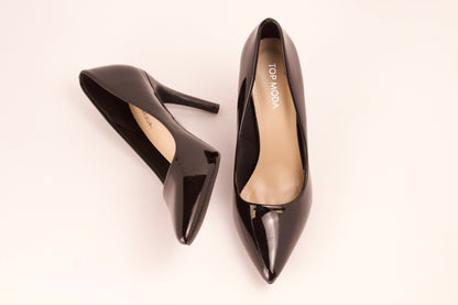 BLACK/PAT POINTY HEEL MONROE-1