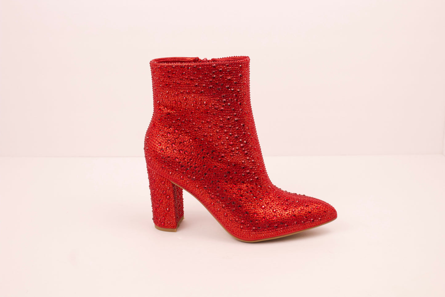 BLING FASHION RED RHINESTONE BOOT BRAZIL-8