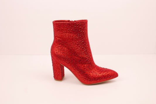 BLING FASHION RED RHINESTONE BOOT BRAZIL-8