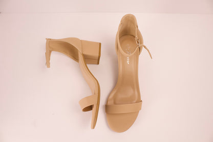 FOREVER NATALY-06 SHORT BASIC HEEL/TAUPE NUB