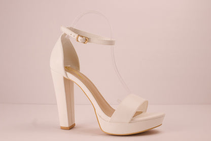 White Elegant Collection Heels