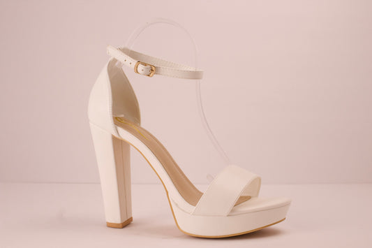 White Elegant Collection Heels